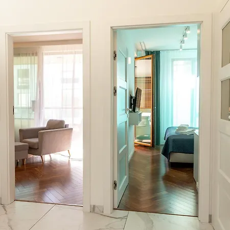 アパート Luxus Nadmorski Z Sauna I Silownia グダニスク